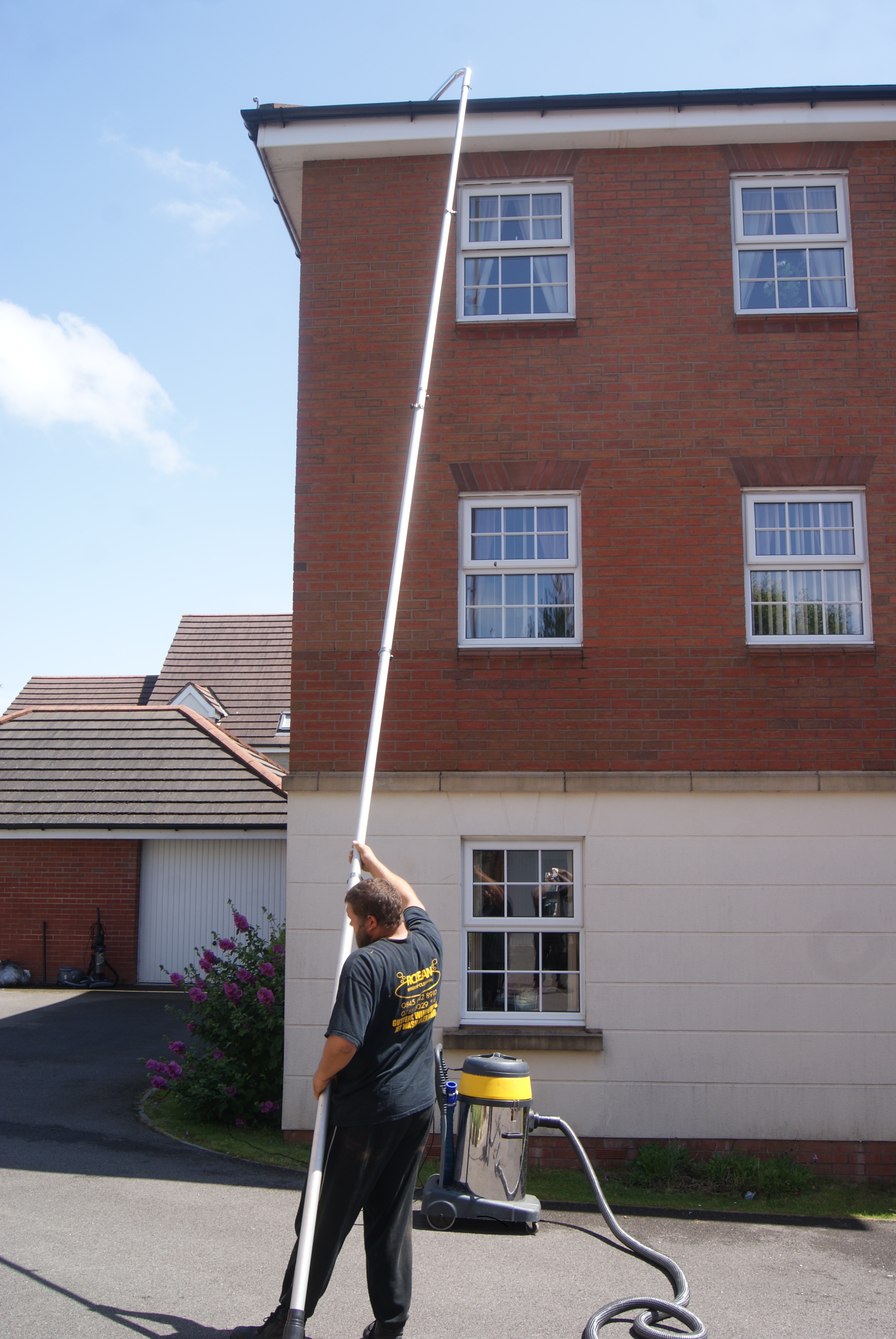 gutter vacuum system cleaning domestic guttering